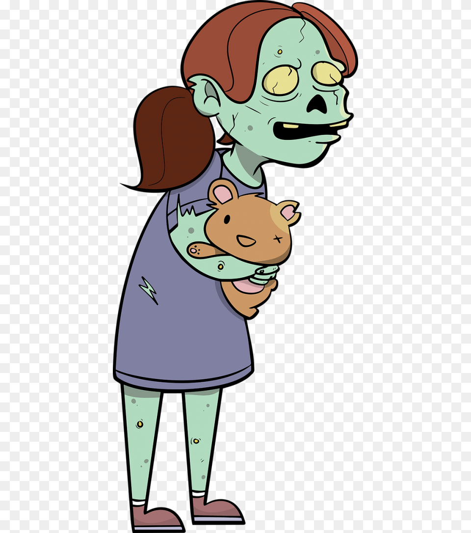Zombie Cartoon Child Clipart, Baby, Person, Face, Head Png Image