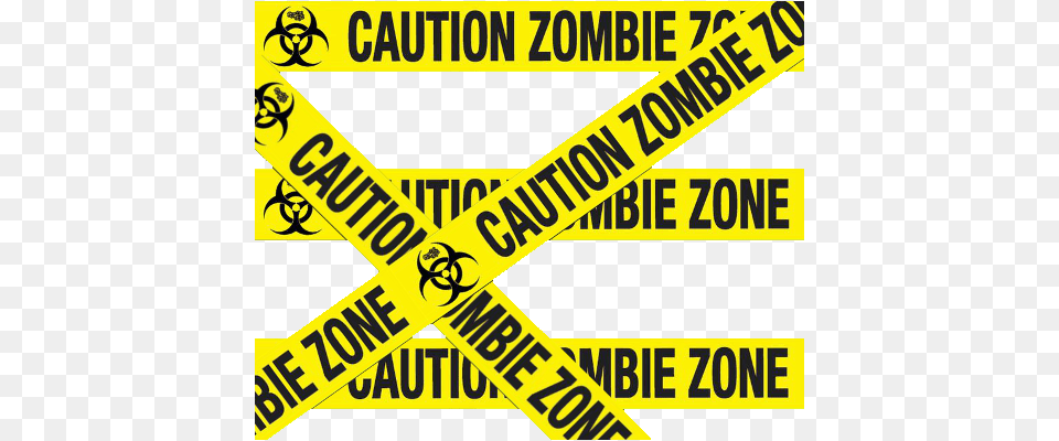 Zombie Caution Tape National Marker Company Cs6 Safety Cone Sign, Symbol, Text Png Image