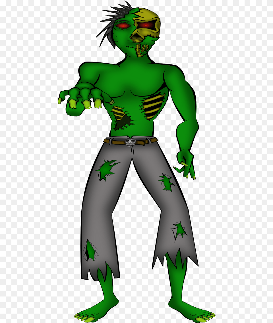 Zombie Clipart, Clothing, Person, Costume, Green Free Transparent Png