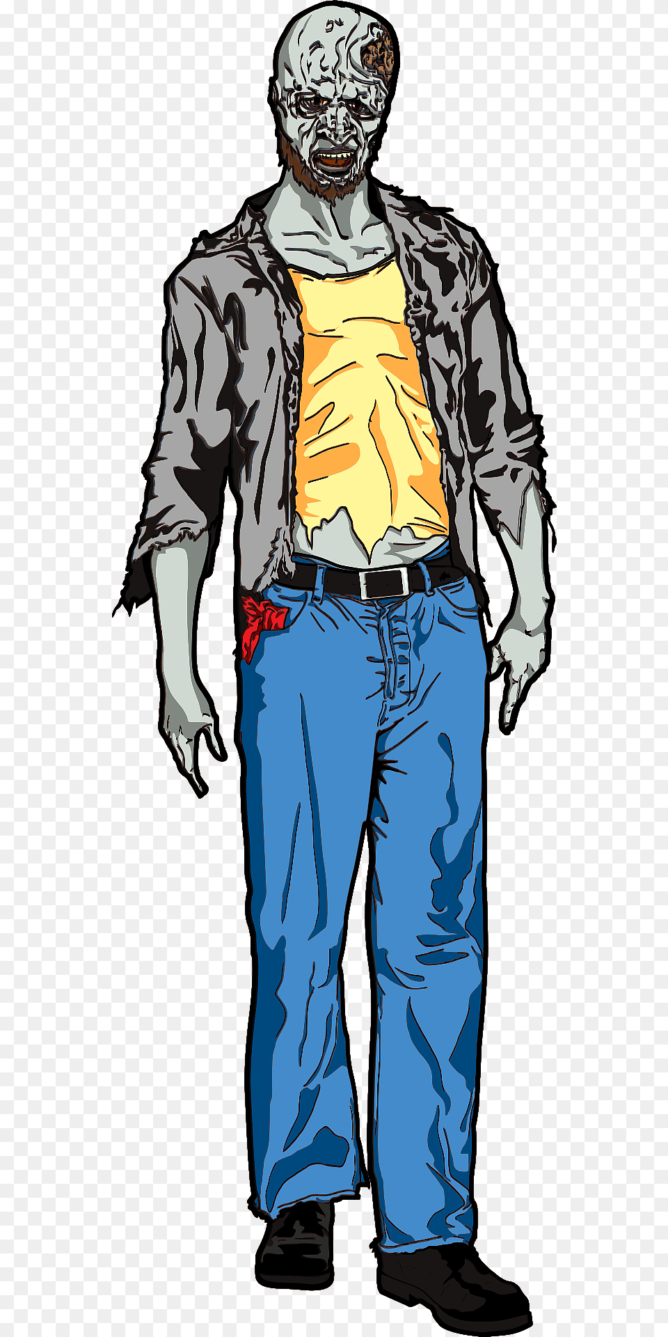 Zombie Clipart, Clothing, Pants, Adult, Person Png