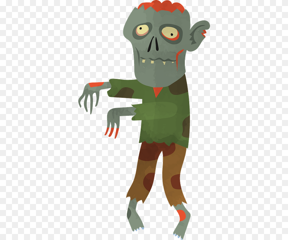 Zombie Clipart Cartoon, Alien, Face, Head, Person Png Image