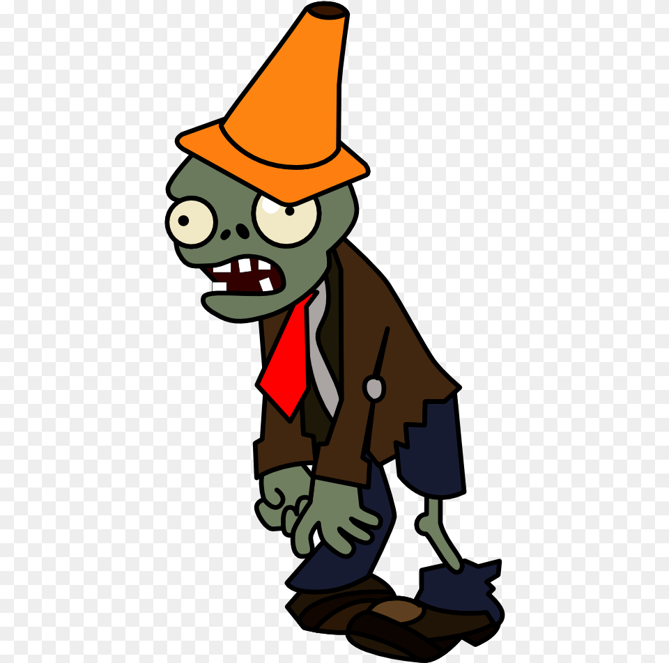 Zombie Clipart Simple Plants Vs Zombies Zombie Clipart, Person, Clothing, Hat, Face Free Png Download