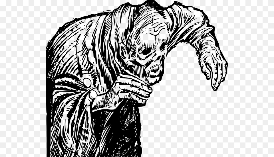 Zombie Death, Gray Png Image