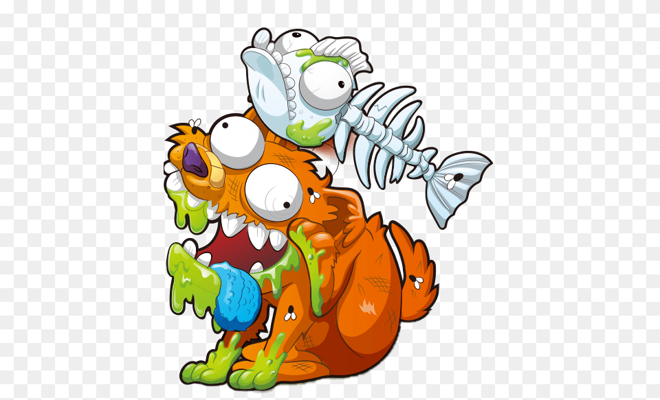 Zombie Dog And Dead Fish Smashers, Animal, Iguana, Lizard, Reptile Png Image