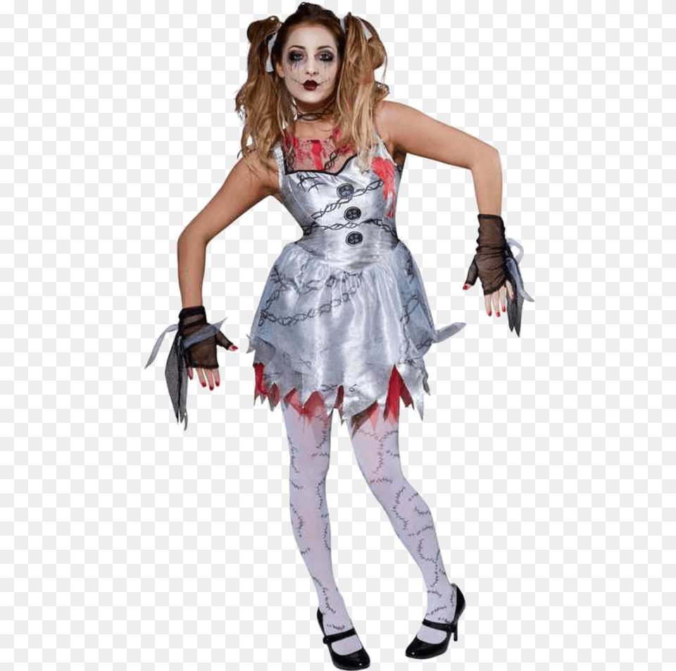 Zombie Doll Halloween Costume, Clothing, Person, Child, Female Free Png Download