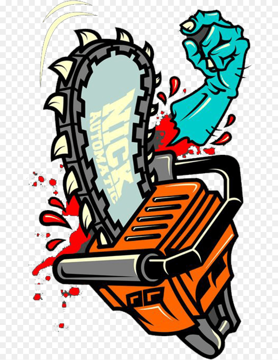Zombie Freetoedit Zombies Zombi Fear Terrible Vector Celtic Judas Graffiti, Device, Chain Saw, Tool, Adult Free Png Download