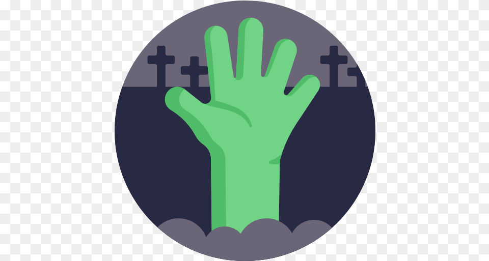 Zombie Halloween Icons Stop Sign, Clothing, Glove, Body Part, Hand Free Png Download