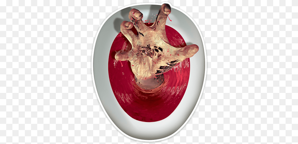 Zombie Hand Coming Out Of The Toilet Creepy Toilet Lid Cling Zombie Hand Peel 39n Place Topper, Body Part, Person, Finger, Meal Png Image