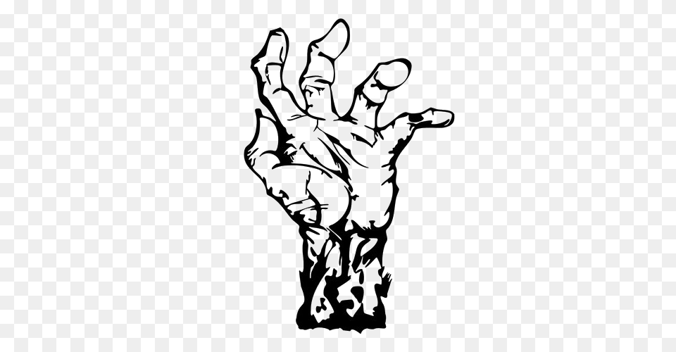 Zombie Hand Arts, Stencil, Art, Body Part, Person Free Png