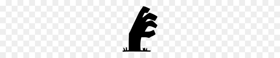 Zombie Hand Icons Noun Project, Gray Free Png Download