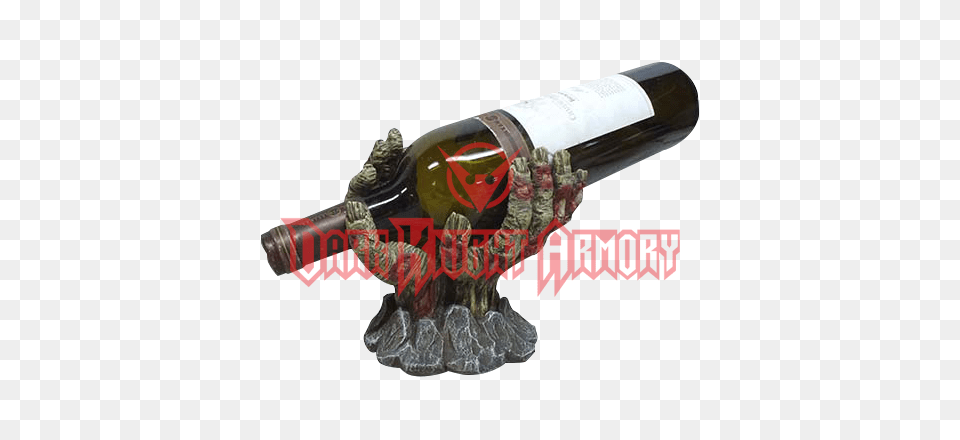 Zombie Hands Wine Holder, Alcohol, Beverage, Bottle, Liquor Free Png