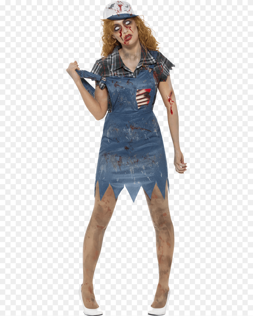 Zombie Hillbilly Costume, Person, Clothing, Adult, Woman Png