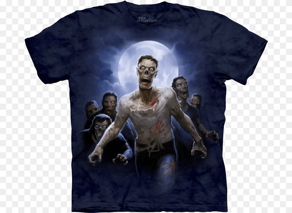 Zombie Horde T Shirt Walmart Wolf Shirt, Clothing, T-shirt, Adult, Male Png Image