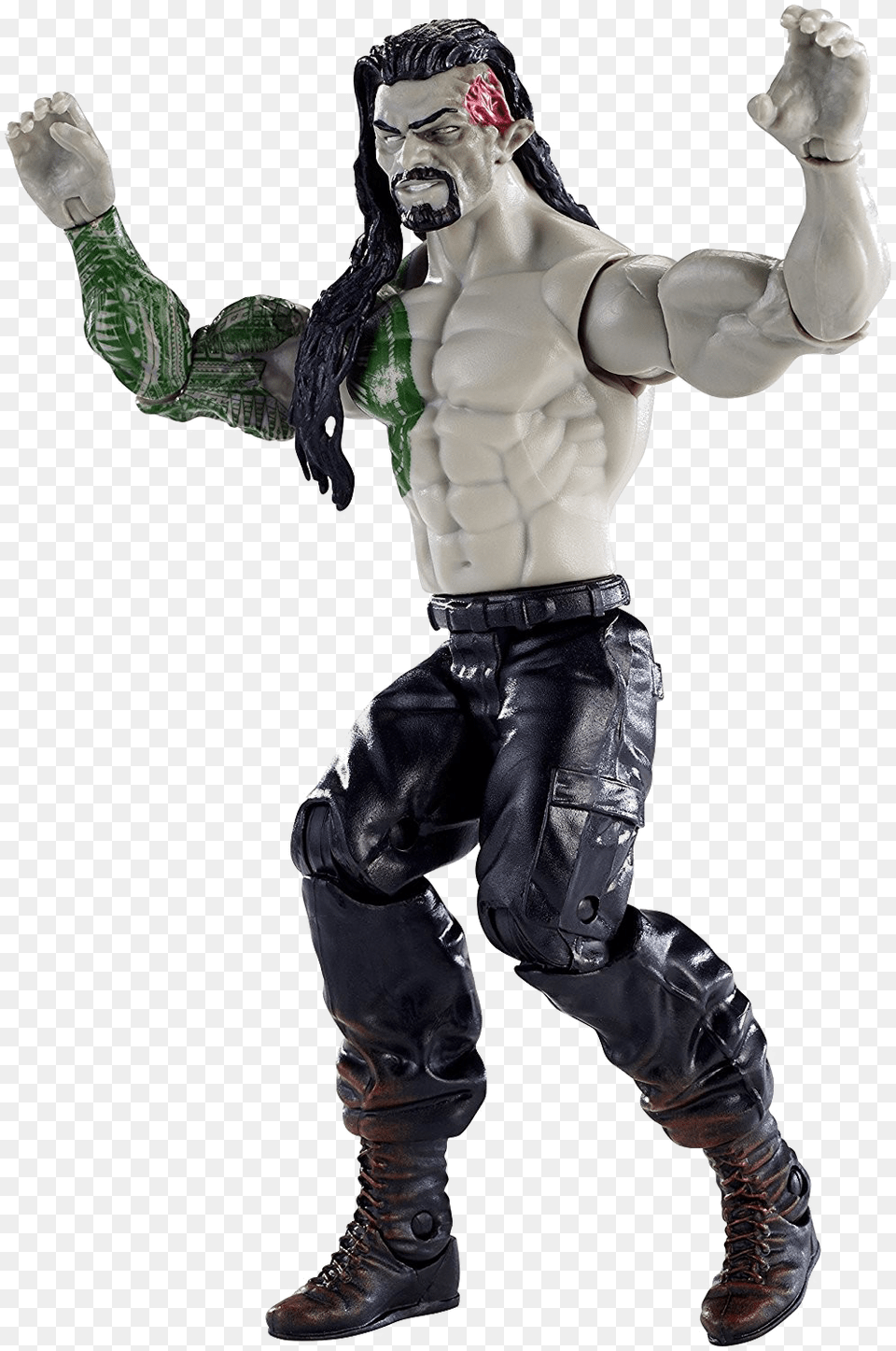 Zombie Background Roman Reigns Wwe Toys, Adult, Figurine, Male, Man Png Image