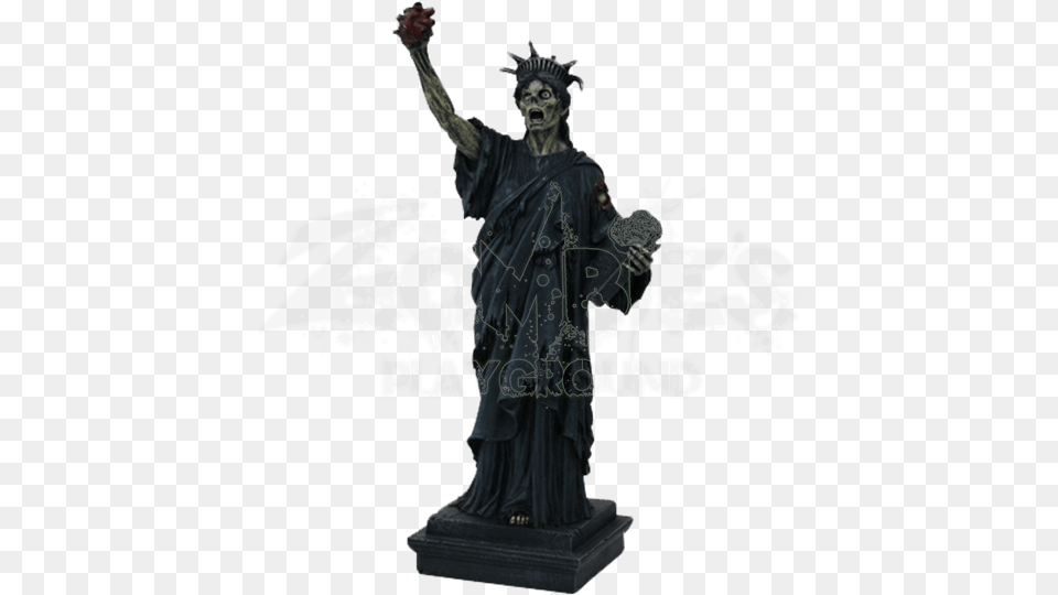 Zombie Lady Liberty Statue Statue Of Liberty Monster, Art, Adult, Bride, Female Free Png Download