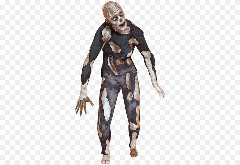 Zombie Man, Adult, Person, Female, Costume Free Png