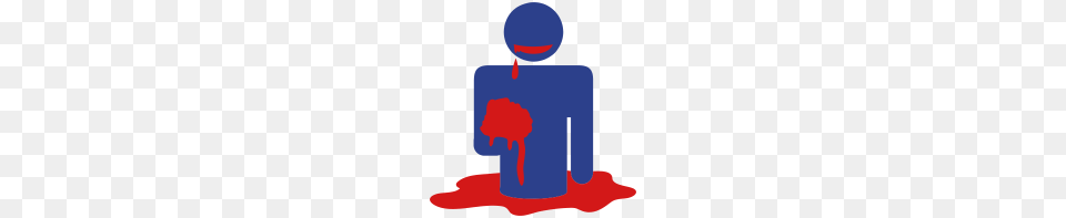 Zombie Man Eating Brains In A Pool Of Blood Symbol Free Png Download