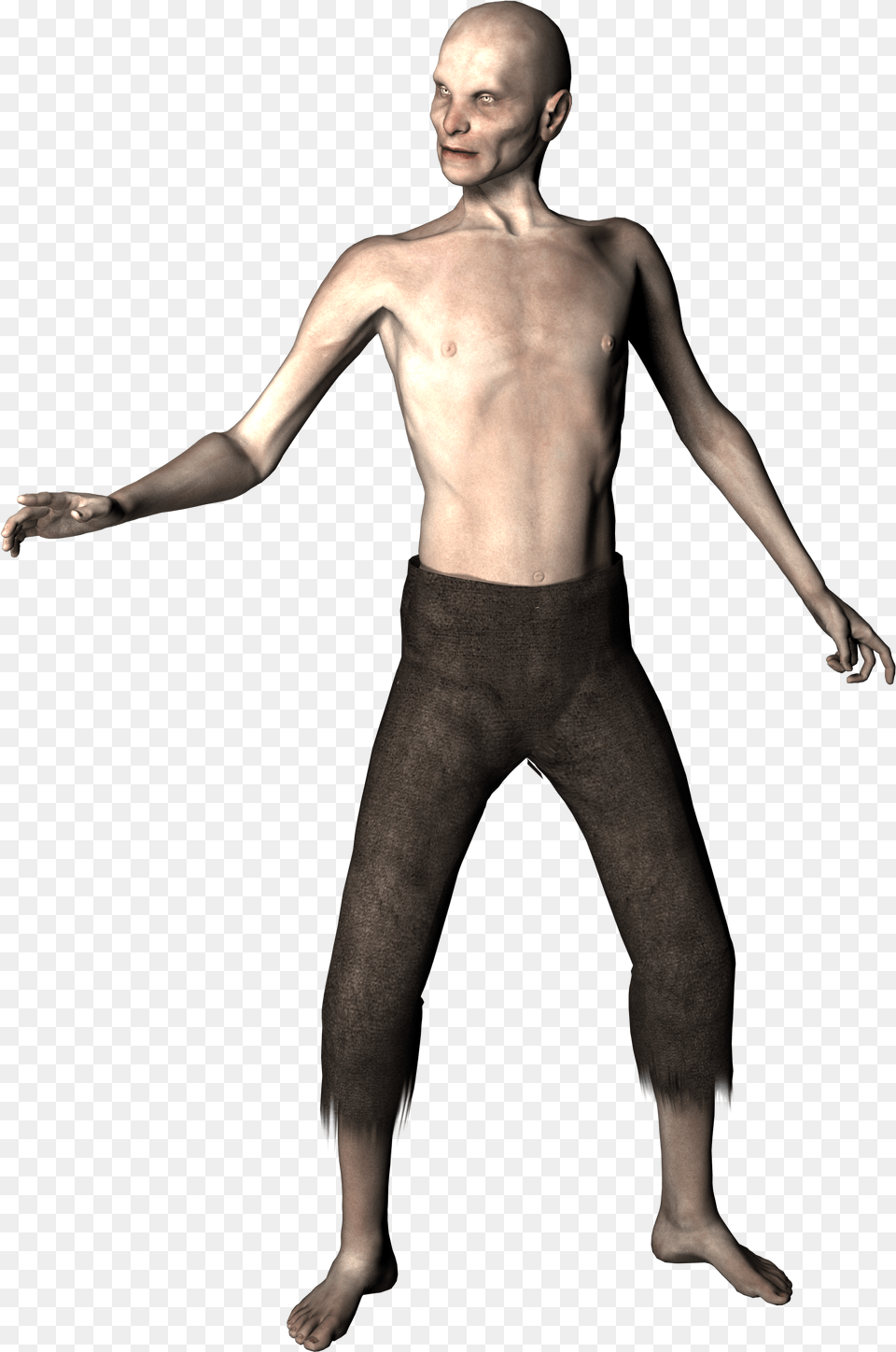 Zombie Man Spooky Horror Halloween Creepy Man, Back, Body Part, Person, Finger Free Transparent Png