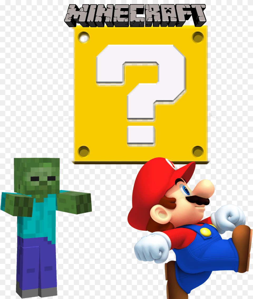 Zombie Mario Lookslikedis Minecraft Logo Mobs In Minecraft Zombies, Baby, Person, Game, Super Mario Free Png Download