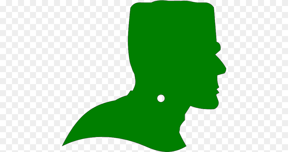 Zombie Monster Frankenstein Silhouette Green Frankenstein Silhouette, Body Part, Face, Head, Neck Free Png