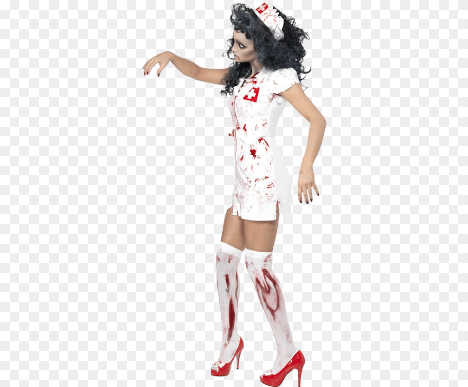 Zombie Nurse Costume, Shoe, Person, High Heel, Footwear Png