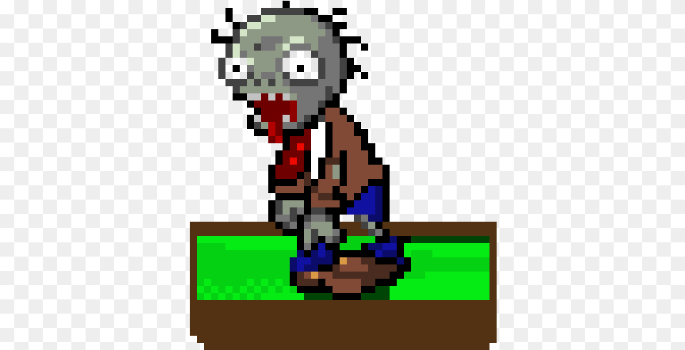 Zombie Plants Vs Zombies Zombie Pixel Art Free Png