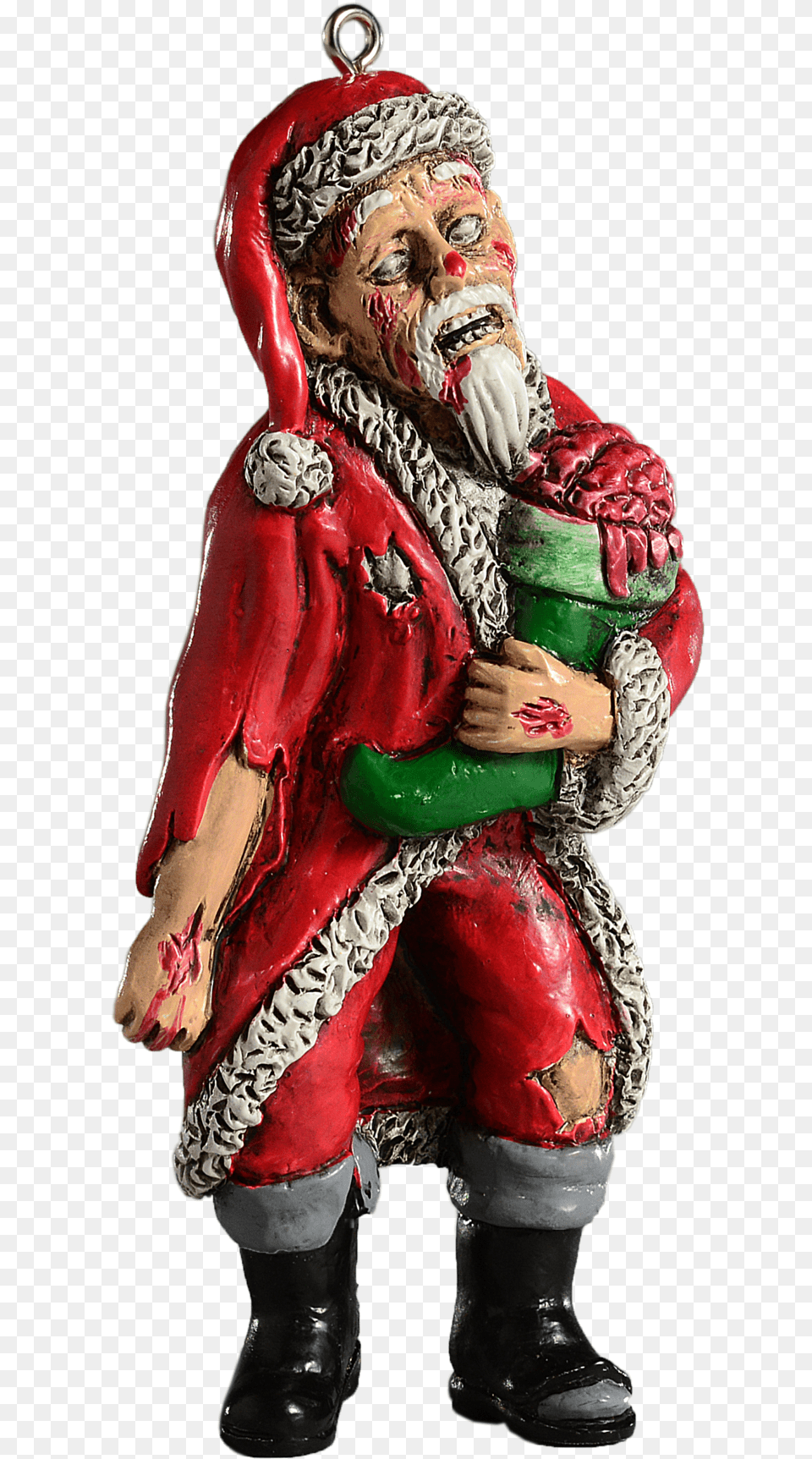 Zombie Santa Ornament, Figurine, Adult, Person, Woman Free Png Download