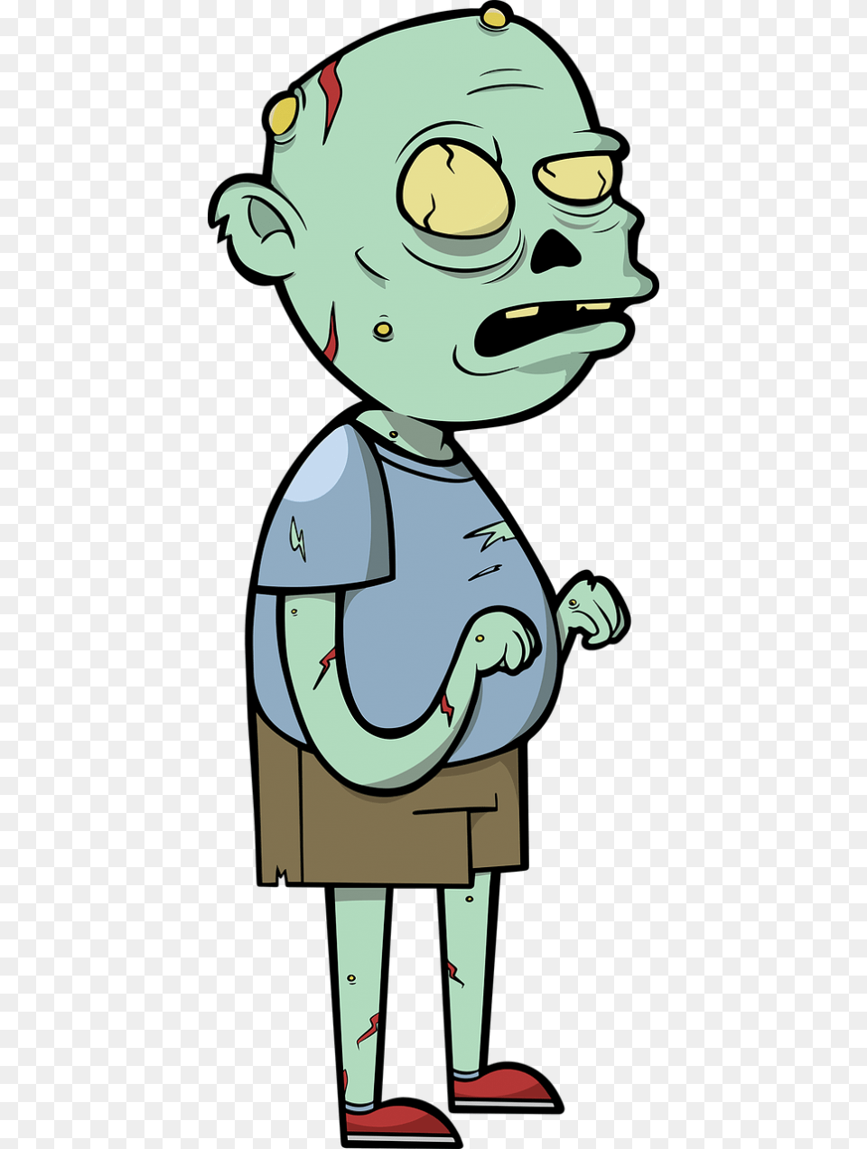 Zombie Scary Zombies Coloring Book, Cartoon, Baby, Person, Face Png Image