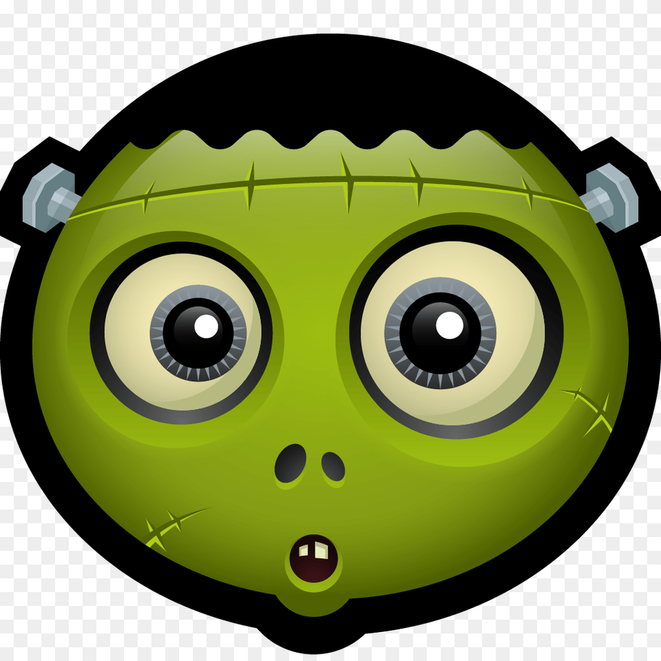 Zombie Spooky Frankie Halloween Monster Frankenstein, Green, Disk Free Transparent Png