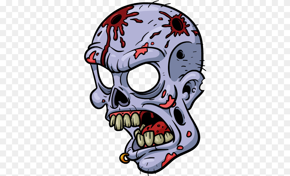 Zombie Stickers Messages Sticker 6 Cartoon Zombie Face Tattoo, Baby, Person, Head Free Transparent Png