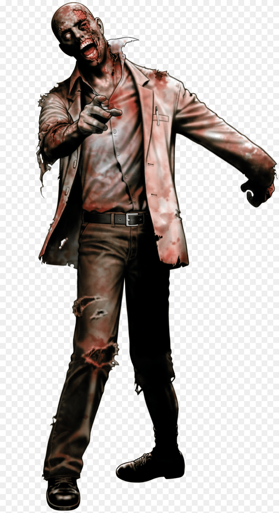Zombie Transparent In Resident Evil Ds Zombie, Jacket, Clothing, Coat, Person Png