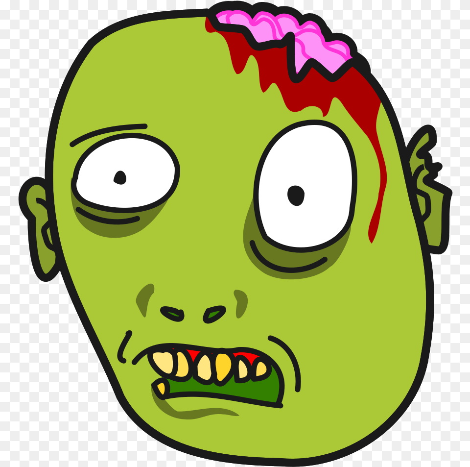 Zombie Undead Monster Horror Face Head Demon Cartoon Zombie Face, Baby, Person, Photography, Portrait Free Png