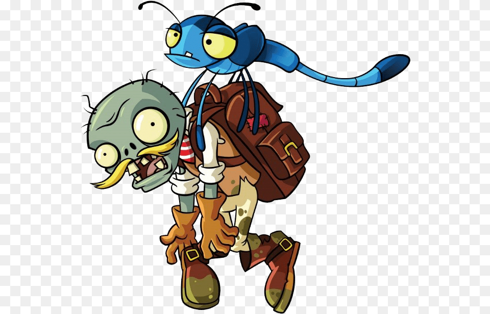 Zombie Vector Plants Vs Zombies 2 Lost City Zombies, Animal, Baby, Bee, Insect Free Png Download