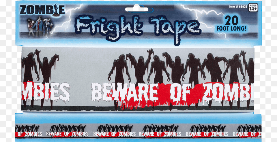 Zombie Warning Tape Barricade Tape, License Plate, Transportation, Vehicle, Adult Free Png Download
