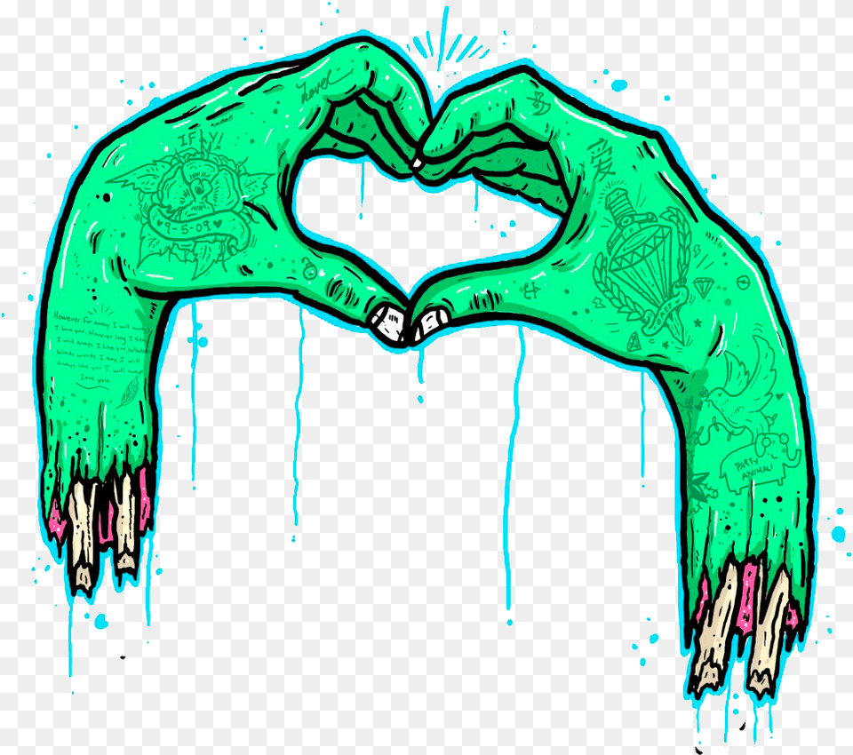 Zombie Zombie Hand Hands Blog Transparent Transparent Zombie Hand Heart, Land, Outdoors, Nature, Green Free Png