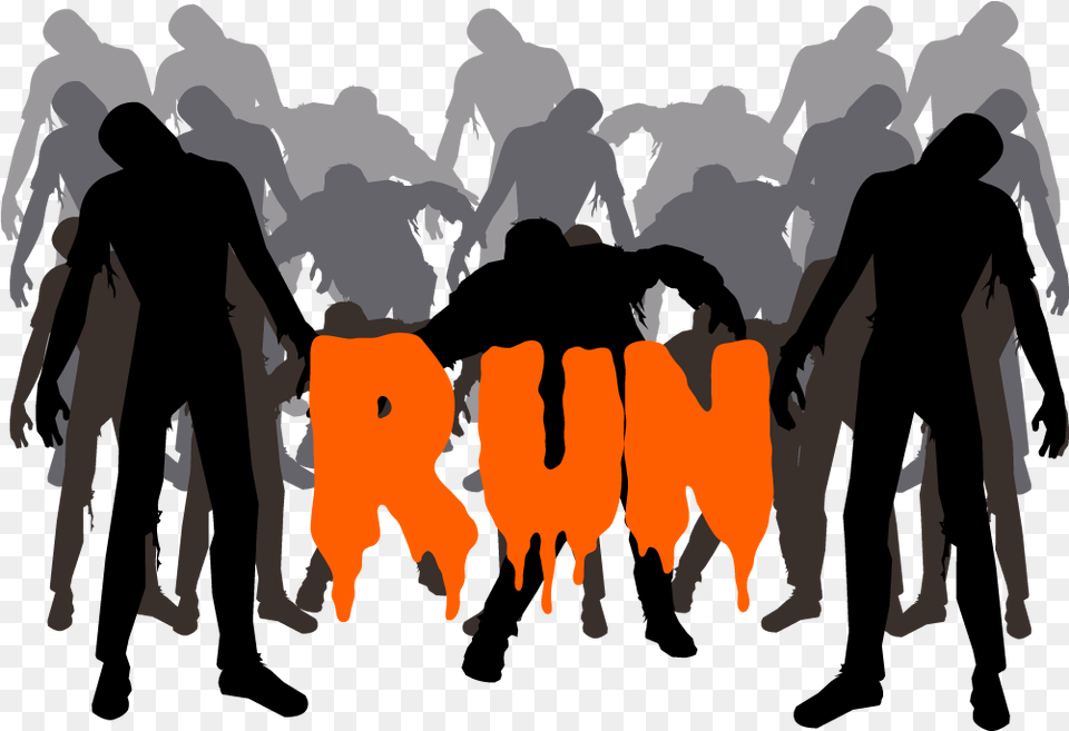 Zombie Zombies Silhouette, People, Person, Adult, Male Free Transparent Png