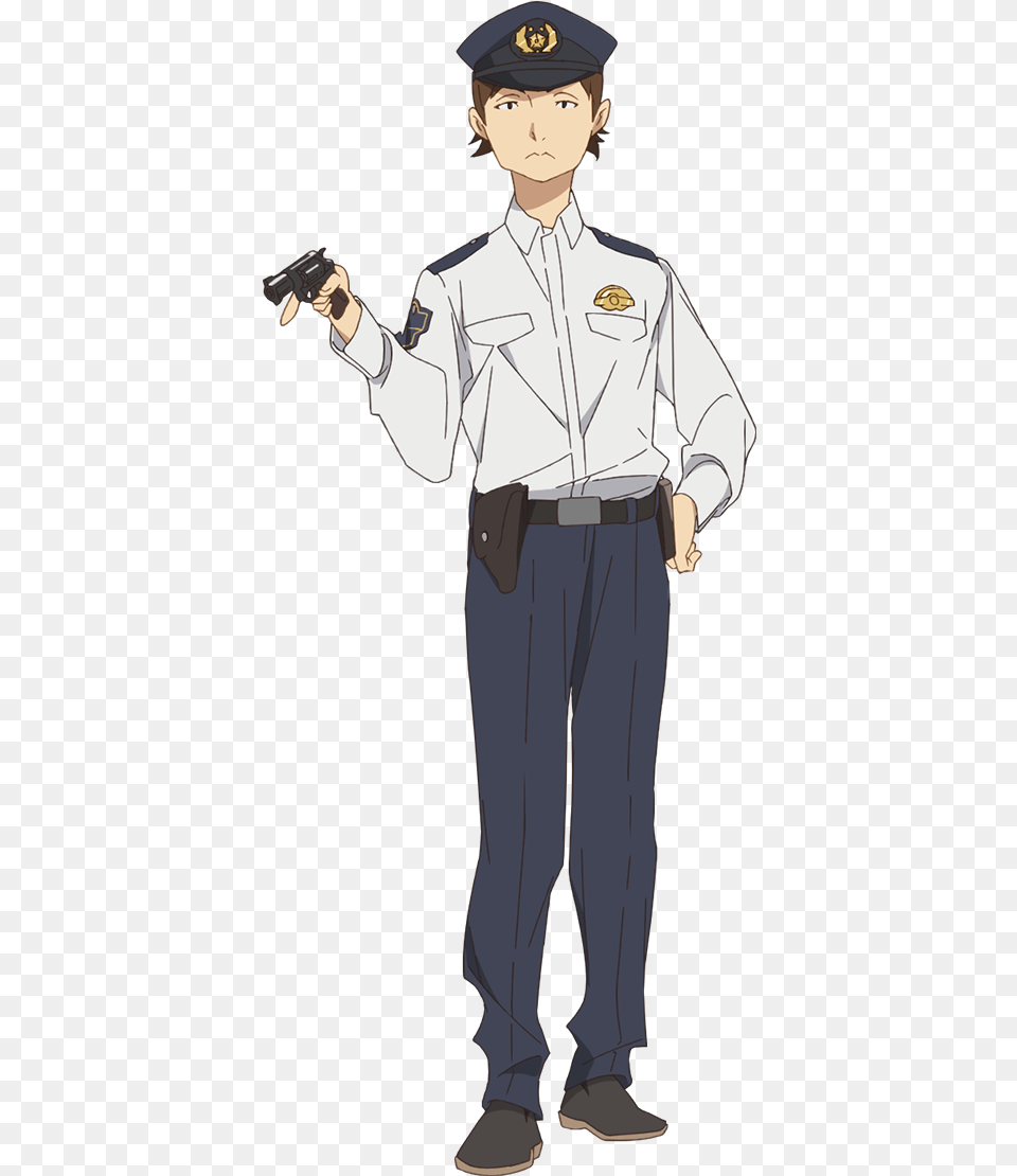 Zombieland Saga Cop Anime Policeman Full Body, Adult, Person, Man, Male Png