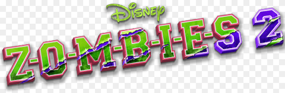 Zombies 2 Disney Channel Zombies 2 Logo, Light, Purple, Text Free Png
