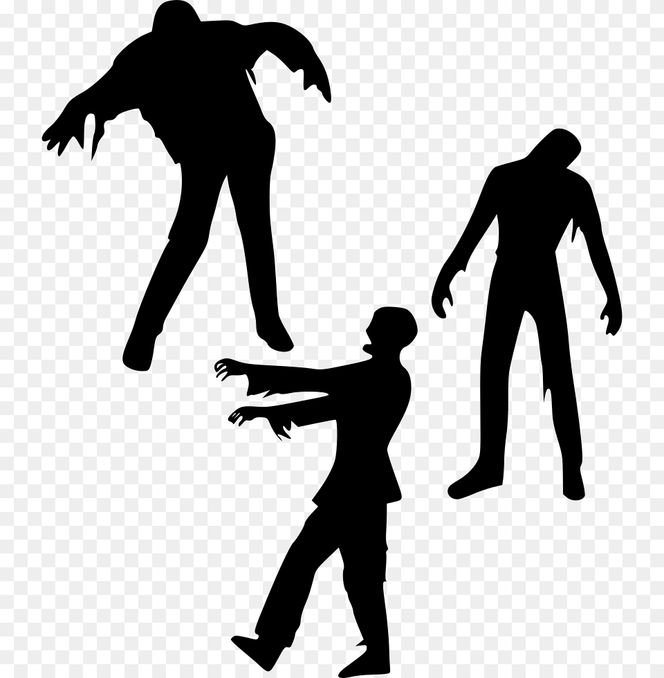 Zombies Icon Silhouette, Adult, Person, Man Free Png Download
