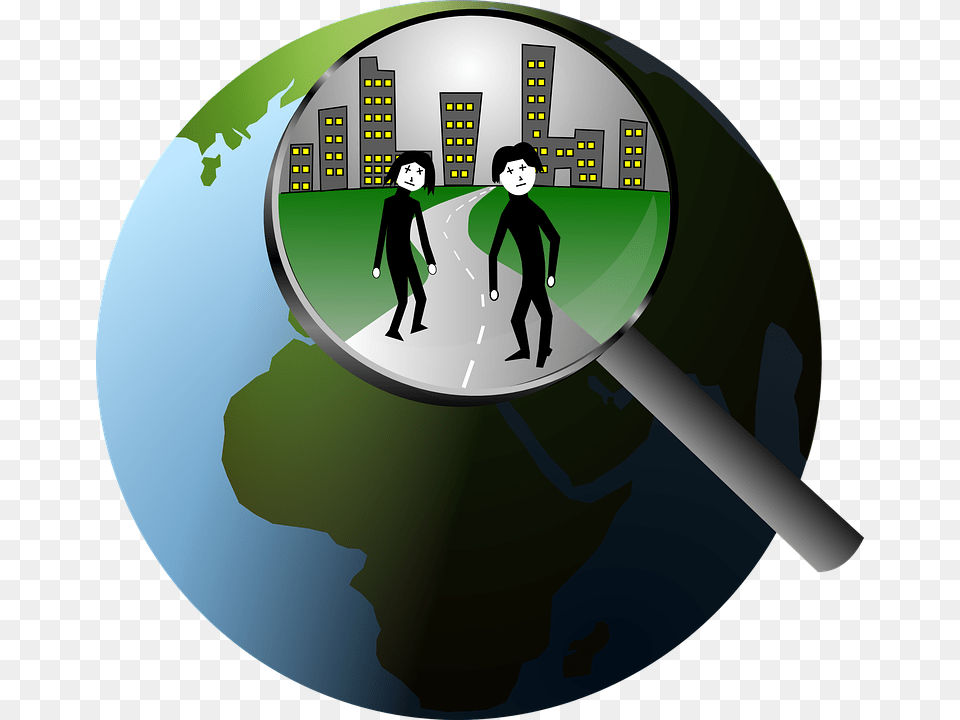 Zombies On Earth, Person, Face, Head, Magnifying Free Png