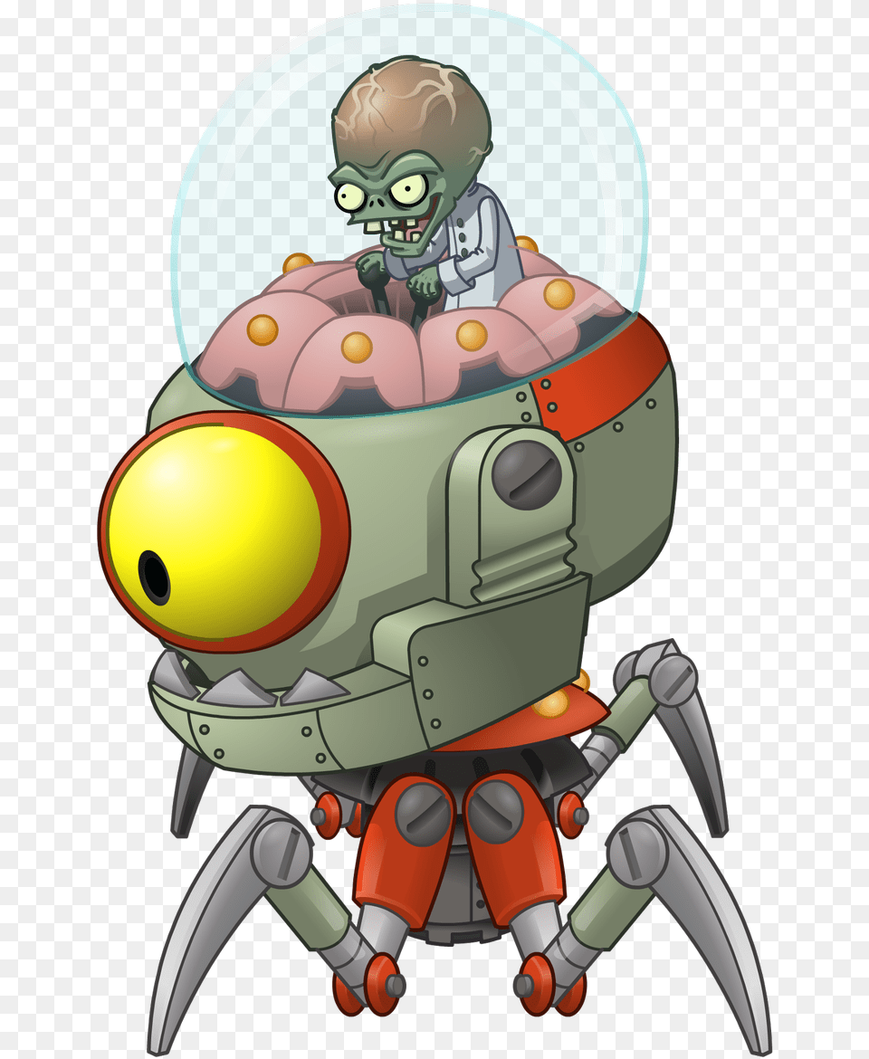 Zombies On Twitter Plants Vs Zombies 2 Far Future Zomboss, Book, Comics, Publication, Robot Free Png