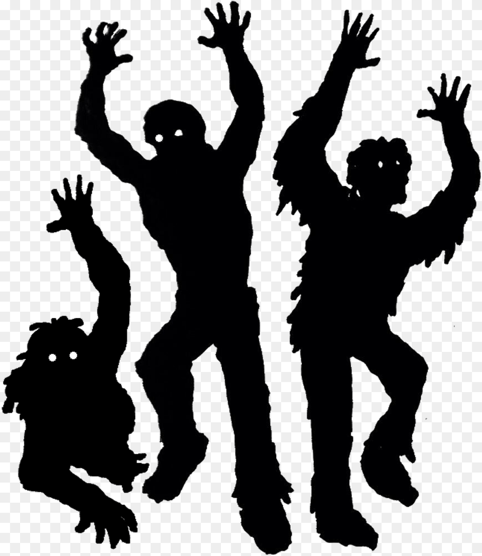 Zombies Silhouette, Person, Dancing, Leisure Activities Free Png