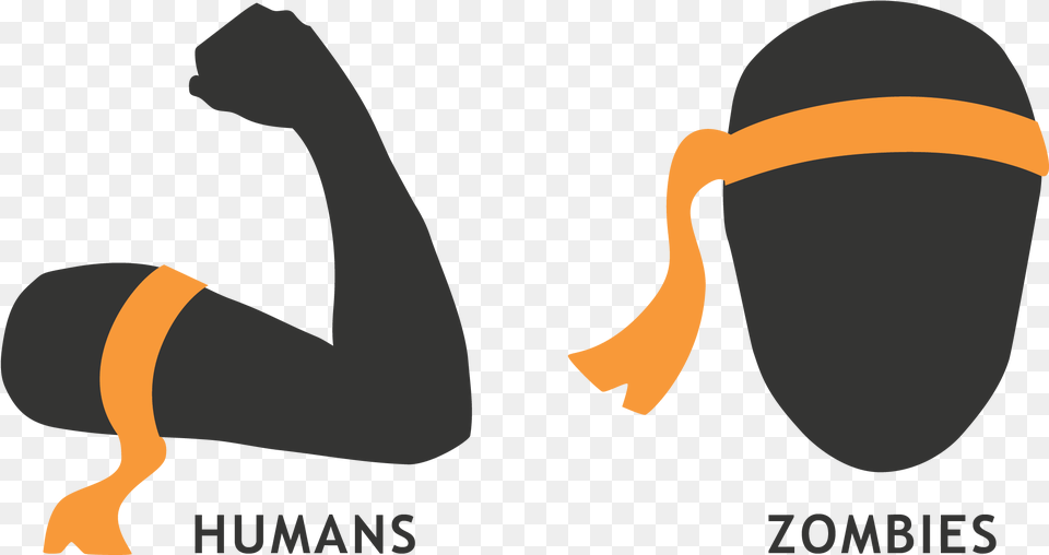 Zombies Wear The Orange Bandanna Around Their Head, Person, Food, Produce Png Image