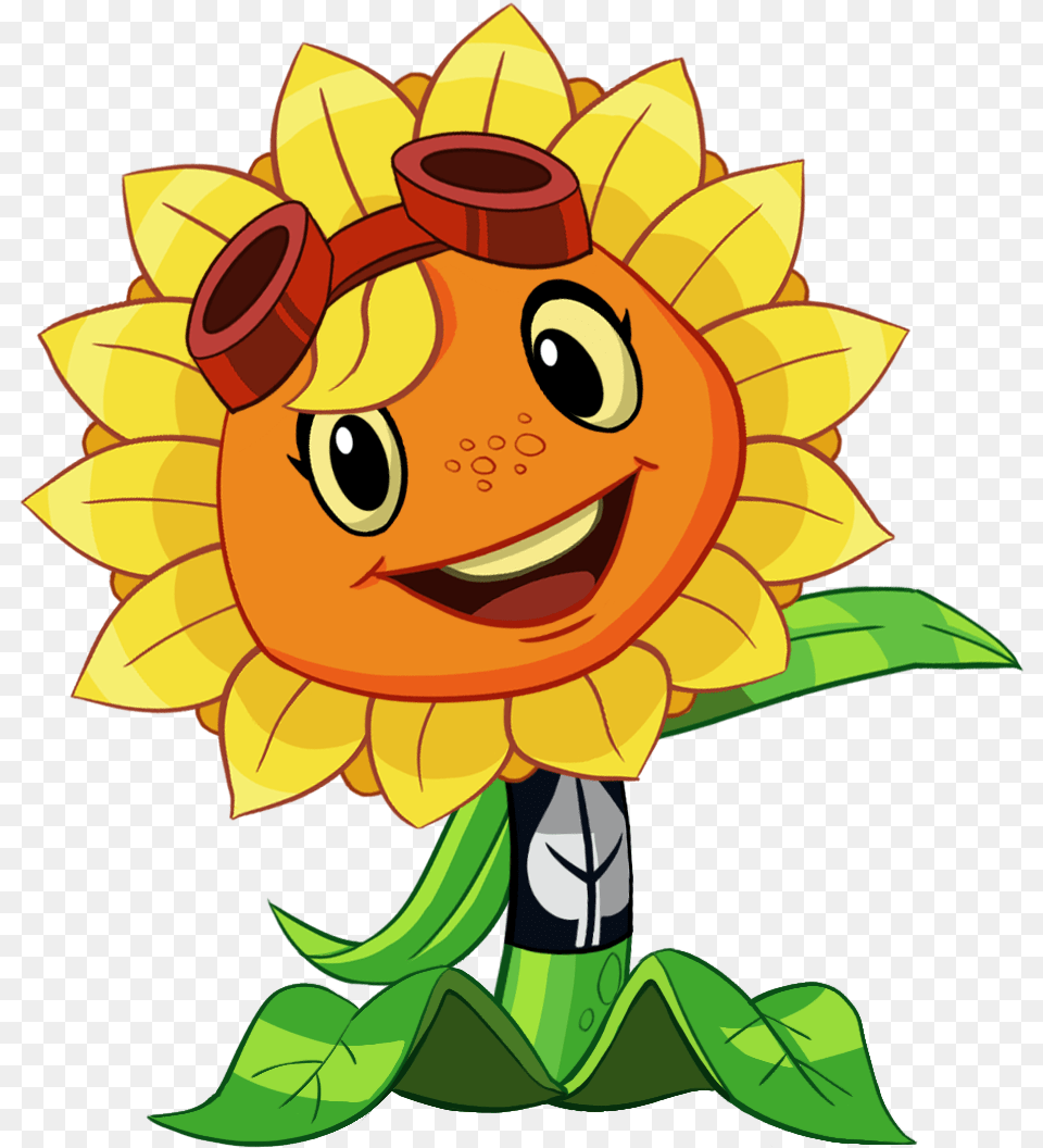 Zombies Wiki Solar Flare Plants Vs Zombies Heroes, Flower, Plant, Sunflower, Face Png