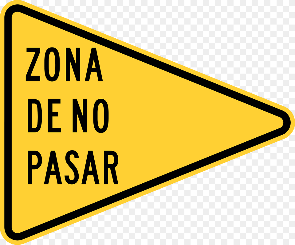 Zona De No Pasar No Passing Zone Puerto Rico Clipart, Sign, Symbol, Road Sign, Blackboard Free Transparent Png