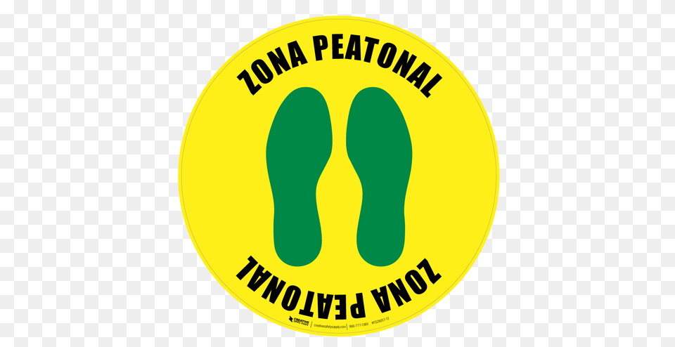 Zona Peatonal, Logo, Footprint, Disk Png Image