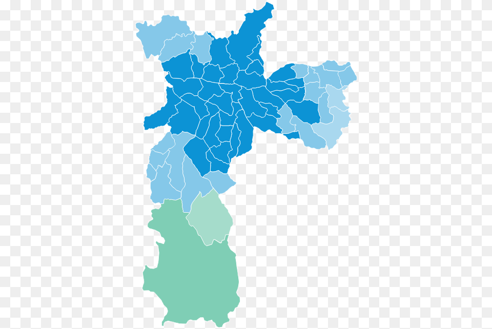 Zonas Eleitorais Em So Paulo 2016 Vote Map Sao Paulo, Atlas, Chart, Diagram, Plot Free Png