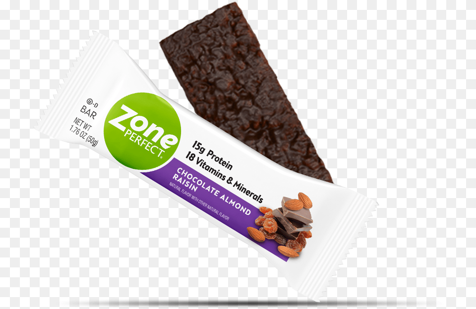 Zoneperfect Dark Chocolate Almond Protein Bars, Dessert, Food, Sweets, Brownie Free Png