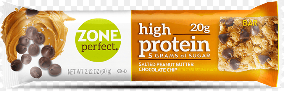 Zoneperfect High Protein Nutrition Bar Salted Peanut, Food, Peanut Butter, Bread, Dessert Free Png Download