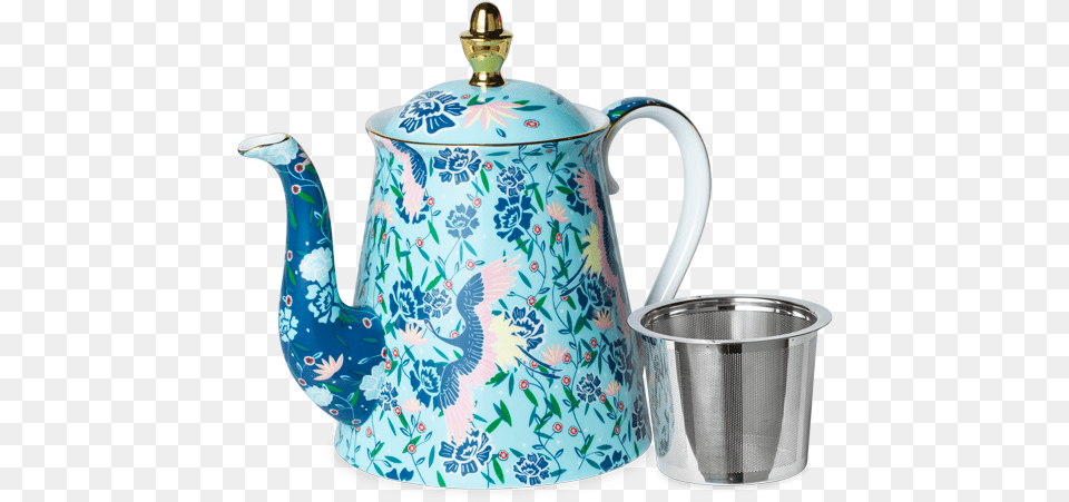Zoo Brews Teapot Crane, Cookware, Pot, Pottery, Jug Free Png